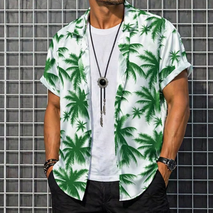 Camisa Casual de Verano para Hombre, 200 Gramos, Transpirable, Anti-Pilling, Tela Satinada, Manga Corta - Product Image 1