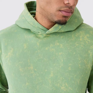 Conjunto Deportivo Informal de Dos Piezas para Hombre, Sudadera con Capucha Lavada de Estilo Vintage y Pantalones de Pierna Recta - Product Image 2