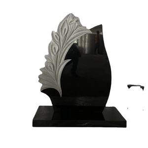Lápidas Conmemorativas de Granito Negro Absoluto Indio Talladas y Grabadas Personalizadas al por Mayor, Garantía de 2 Años, Monumentos de Estilo Moderno, las Mejores - Product Image 4