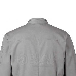 Chaqueta de Chef Profesional de Manga Larga, Transpirable y Duradera, de Poliéster/Algodón, con Cierre de Botones, para Uso en Restaurantes y Bares, Ropa de Trabajo para Hombre - Product Image 3