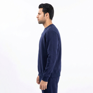 Conjunto de Sudadera con Cuello Redondo para Hombre, 2 Piezas |   Sudadera de Forro Polar y Pantalones Deportivos |   Conjunto Deportivo Informal - Product Image 2