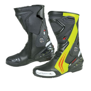 Chaussures de moto pour hommes, best-sellers, en cuir véritable, respirantes, imperméables, coupe-vent, avec logo. - Product Image 6