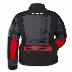 Traje de Motociclismo Ducati Strada C5 Adventure para Mujer - Ropa de Cordura para Todo Clima - Traje de Moto Impermeable con Protección - Gris - Product Image 3