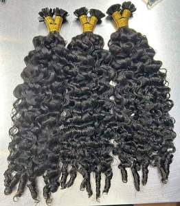 Extensions de cheveux humains naturels ondulés, bouclés, bruts, en gros, faciles à poser, achetez directement auprès d'un fournisseur indien au prix d'usine - Product Image 4