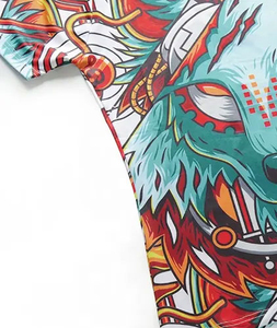 Camiseta Casual Moderna para Hombre, Tejida con Estampado Digital en la Parte Delantera, 100% Algodón, Manga Corta, Transpirable, de Secado Rápido, Alta Calidad y Cómoda - Product Image 3