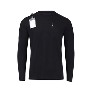 Camiseta Interior de Alta Calidad para Hospital, Enfermera, Poliéster, Elastano, Camisetas Negras para Hombre, Uniformes Médicos - Product Image 1