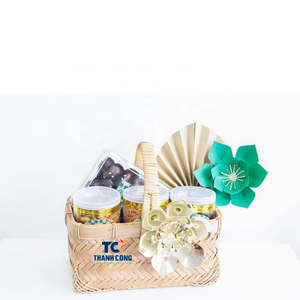 ตะกร้าไม้ไผ่ธรรมชาติแบบชนบทสำหรับบ้านไร่ดูตะกร้าไม้ไผ่อเนกประสงค์สำหรับเป็นของขวัญและของตกแต่งเทศกาลอีสเตอร์ - Product Image 1