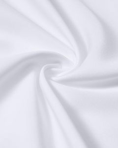 Chemise habillée blanche à manches longues pour homme, couleur unie, boutonnée, en popeline tissée, coupe classique, infroissable, 100 % coton, printemps - Product Image 5
