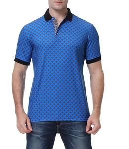 Nouveau design 2026 – Polos de golf imprimés tendance pour hommes, manches courtes, broderie de logo personnalisée, style streetwear - Product Image 1