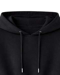 Ensemble short et sweat à capuche court noir pour femme, imprimé papillon, tenue décontractée deux pièces en molleton de coton, vêtements de détente, fabricant en gros - Product Image 4