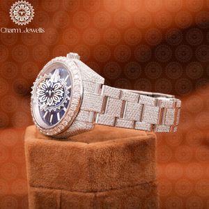 Montre de luxe pour homme Charm_Jewells, boîtier en acier inoxydable, cadran analogique 40 mm, verre saphir, mouvement mécanique, étanche 10 bars - Product Image 6