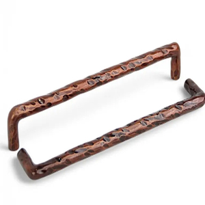 Ensemble de poignées de porte en fer forgé à la main, style vintage en fer forgé noir torsadé - Product Image 5