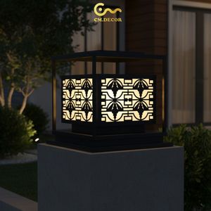 Lámpara de Poste para Exteriores, 3500K Blanco Cálido, CA 220V, para Jardín, Villa, Hotel, Resort, Iluminación Decorativa - Product Image 5