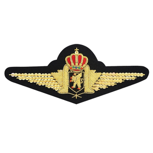 Badges en tissu pour uniformes, personnalisés avec logo 3D brodé en fil de bouillon sur toile, pour blazers et hauts de mode, emballage personnalisé, vente en gros - Product Image 3