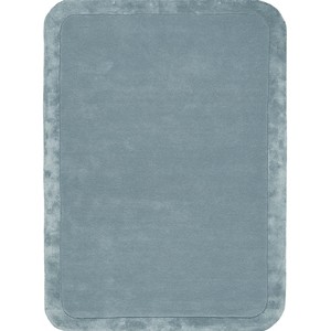 Alfombra Moderna de Color Azul Sólido, Alfombra de Lana Viscosa Suave y Afelpada, Alfombra Rectangular para Sala de Estar, Dormitorio, Guardería, Decoración de Lujo para el Hogar - Product Image 1