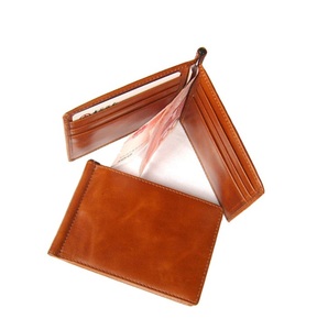 กระเป๋าสตางค์หนังแท้สำหรับผู้ชายพร้อมคลิปหนีบเงินทำจากหนังทนทาน - Product Image 2