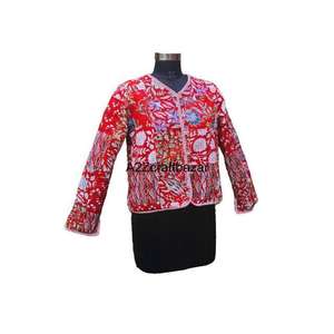 เสื้อแจ็คเก็ตถักมือสไตล์วินเทจผ้าฝ้ายติดกระดุมสำหรับฤดูร้อน ใส่ได้สองด้าน เป็นมิตรกับสิ่งแวดล้อม ระบายอากาศได้ดี สำหรับผู้หญิง - Product Image 3