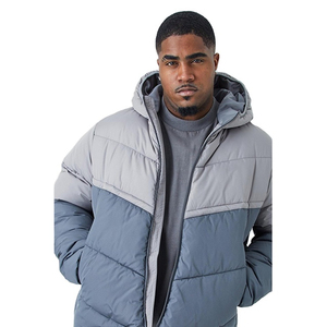 เสื้อแจ็คเก็ตพัฟเฟอร์ เสื้อกันหนาวทรงโอเวอร์ไซส์ กันลม เสื้อกันหนาวหนา อุ่น สำหรับผู้ชาย สกรีนโลโก้ได้ เสื้อพัฟเฟอร์กันฝนสำหรับผู้ชาย - Product Image 5