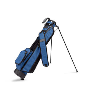 Sac de golf léger pour le dimanche avec tissu bleu chiné et support automatique pour un confort de déplacement sur le parcours - Product Image 2