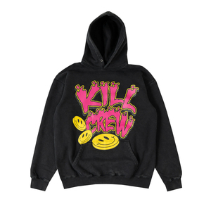 Sudadera con capucha estilo vintage streetwear, de tejido grueso, oversize, con estampado, estilo pullover, para proveedor de ropa de moda - Product Image 1