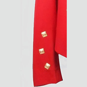 เสื้อแจ็คเก็ตเจ้าชายชาร์ลีทำมือคุณภาพสูงจากผ้าขนสัตว์สีแดง - เสื้อกั๊กลายสก็อตกระดุมสีทองสั่งทำพิเศษ 2026 - Product Image 4