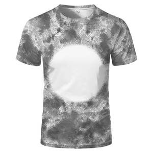 <b>100</b>% <b>Polyester</b> High Quality Breathable Sublimation T-<b>Shirts</b> with Custom Colors Designs Faux Bleached Finish Short Sleeve for Men - Product Image 2