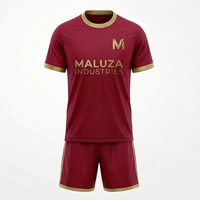 Uniformes de Fútbol Personalizados al por Mayor con Impresión por Transferencia de Calor, Vibrantes, 100% Poliéster, Tallas Grandes, Transpirables, para Clubes de Fútbol