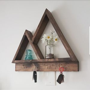 Organizador de Llaves de Madera Hecho a Mano, Ecológico y Duradero, para el Hogar, para Correo y Llaves - Product Image 5