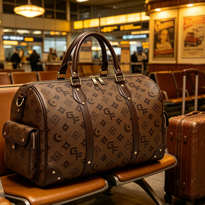 Bolsa de Viaje de Diseño Personalizada de Alta Calidad y Gran Capacidad, Material de Cuero PU, para Gimnasio y Viajes de Fin de Semana, Bolsa de Viaje Unisex - Product Image 4