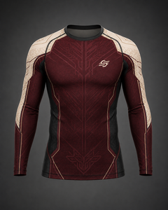 Rashguard MMA Unisex Personalizado OEM 220g con Estampado por Transferencia Térmica, Ajustado, Antihumedad, Antibacteriano, Elástico en Cuatro Direcciones, de Secado Rápido - Product Image 1