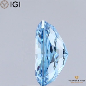 Diamante Cultivado en Laboratorio con Certificado IGI, Corte Radiante, 1.50 Quilates, Color Azul Intenso, Claridad VVS2, Ideal para Joyería - Product Image 3