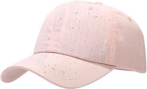 Unisex Pink 6-Panel Baseball Cap Solid Color Adjustable Fit Outdoor Casual <b>Hat</b> 56-58cm Spring <b>Summer</b> - Product Image 2
