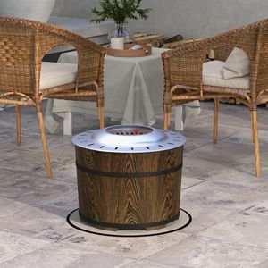 Braciere Portatile a Barile da 20 Pollici, Senza Fumo, per Legna, con Tappetino Ignifugo in Ossido di Magnesio, a Basso Contenuto di Fumo, per Campeggio - Product Image 2