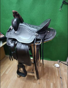 100% cuir d'origine conception personnalisée meilleure vente à la main Western Pleasure Trail selle d'équitation avec Tack Set en vrac - Product Image 4