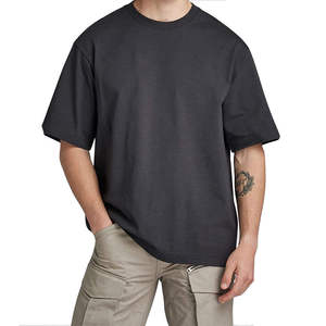Custom <b>Mens</b> Womens Oversized Neck Short Sleeve T-<b>Shirt</b> 100% Cotton 320g Heavyweight Breathable Blank Tee Premium - Product Image 1
