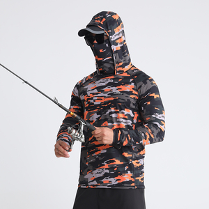 <b>Men's</b> Long Sleeve Pullover Fishing Hoodie with Quick Dry Technology 100% Polyester UPF 50+ for All Season Comfort - Product Image 5