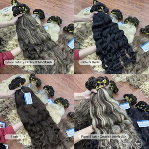 Livraison dans le monde entier Prix de gros vendeurs Kératine U-Tip Extensions de cheveux crus Cheveux ondulés naturels de très haute qualité - Product Image 3