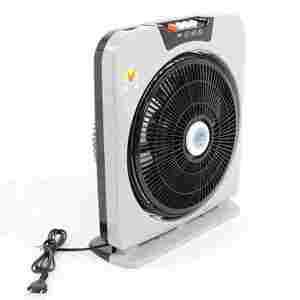 Ventilateur sur pied en plastique robuste de 16 pouces, oscillant, 3 vitesses, style boîte carrée, électrique, fabriqué au Vietnam - Product Image 3