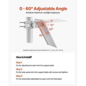 Caricabatterie Solare Integrato da 20W 12V con Mantenitore di Carica e Regolatore Regolabile da 0-60 Gradi - Product Image 5