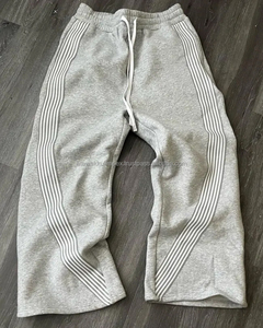 High Quality Blank Baggy Wide Leg Trousers Men Joggers Custom Y2k <b>Cargo</b> Oversized Stacked <b>Pants</b> Flared Sweatpants Casual - Product Image 4