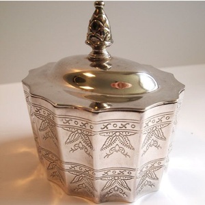 Decorative Brass Storage <b>Jar</b> | Stainless Steel Interior <b>Food</b> Safe - Product Image 6