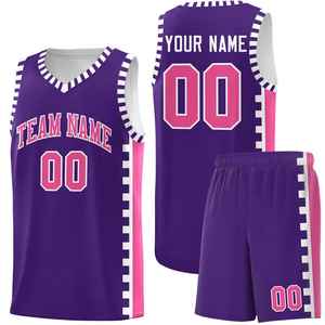 Camiseta de Baloncesto Personalizada Estampada con Pantalones Cortos, Uniforme Deportivo Transpirable Antibacteriano de Talla Grande para Hombre y Mujer - Product Image 3
