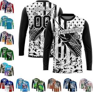 เสื้อตกปลาสำหรับมืออาชีพ ผ้าระบายอากาศ ควบคุมความชื้น ป้องกันแสงแดด UPF 50+ เสื้อตกปลาน้ำหนักเบา เสื้อกีฬา เสื้อผ้าสำหรับกิจกรรมกลางแจ้ง - Product Image 4