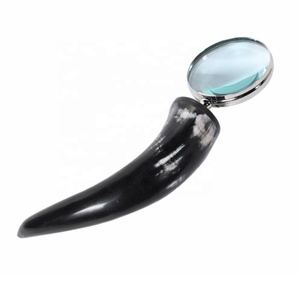 Chất lượng cao Brass Horn <span class=keywords><strong>Magnifying</strong></span> Glass với sừng trâu <span class=keywords><strong>x</strong></span>ử lý cho cuốn sách và báo Reading trang trí <span class=keywords><strong>Magnifying</strong></span> <span class=keywords><strong>lens</strong></span> - Product Image 5