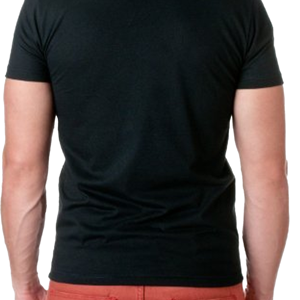เสื้อยืดคอกลมแขนสั้นสีดำล้วนทรงเข้ารูปผ้าคอตตอนเจอร์ซีย์สำหรับผู้ชาย สวมใส่สบายๆ แบบเรียบง่าย - Product Image 6
