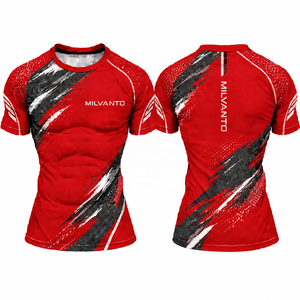 Camiseta Deportiva Personalizada para Hombre, Color Oliva, Ligera, Elástica, de Secado Rápido, para Entrenamiento, Fitness, Running y Ciclismo - Product Image 4