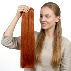 Extensiones de Cabello Humano Indio Remy Largo Color Jengibre con Base de Seda Doble Trama para Venta al por Mayor para Salones - Product Image 4