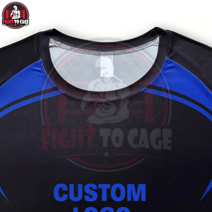 Servicio OEM ODM, Conjunto de 2 Piezas de Rashguard y Leggings de Compresión para Hombre, para Entrenamiento de MMA y BJJ, Spandex/Nailon, Secado Rápido, Manga Larga - Product Image 3