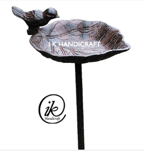 Support mural antique en fonte pour plantes et fleurs, avec crochet suspendu pour bain d'oiseaux, mangeoire et bassin, statue d'oiseaux, décoration de jardin faite à la main - Product Image 5