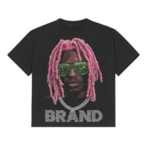 Camisetas Deportivas de Moda con Diseño Personalizado, 100% Algodón, Cuello Redondo, Corte Holgado para Hombre, Precio al por Mayor - Product Image 1